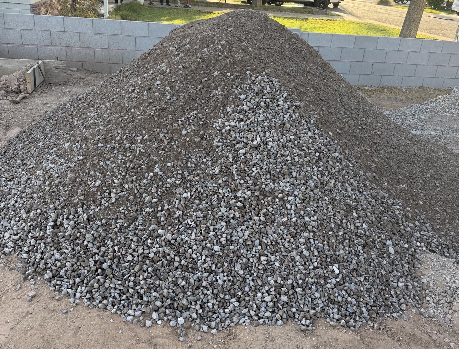ABC aggregate base material delivered by GDV Trucking